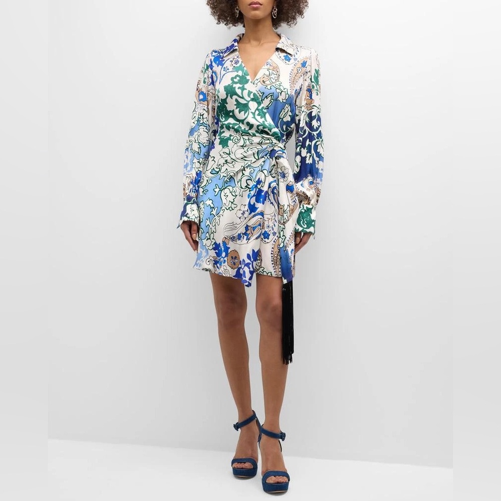 Marella
Women’s Bina Paisley-Print Mini Wrap Dress $495